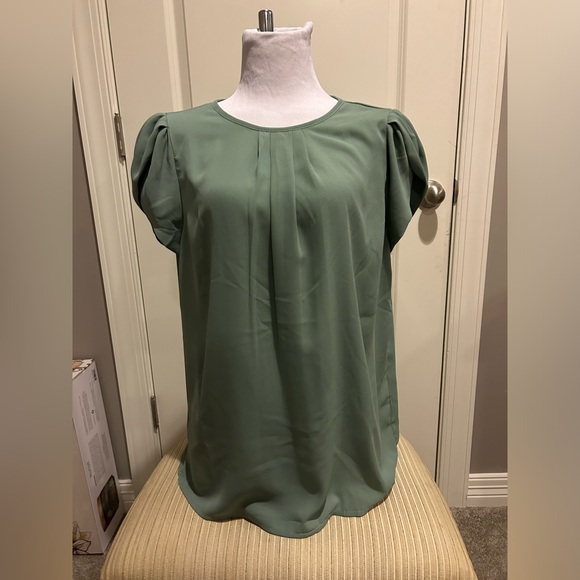 Amazon Tops - NEW Sage Green Work Blouse